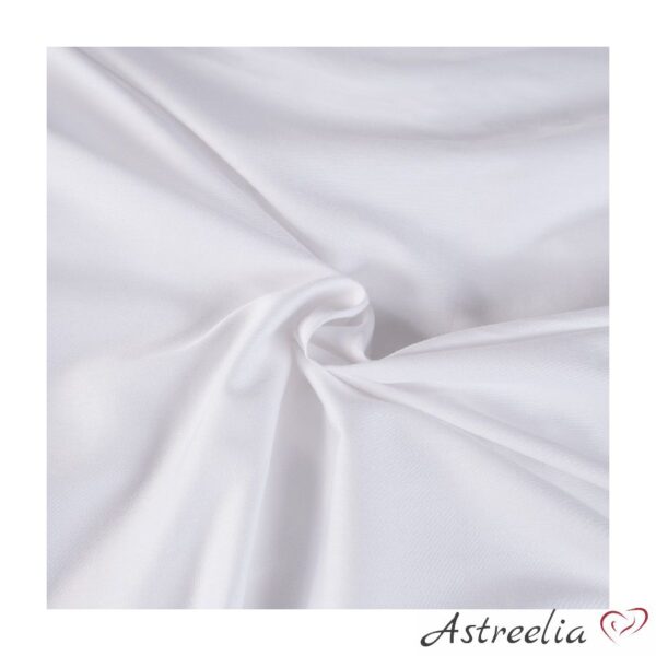 White flat sheet without elastic, size 200x220 cm, 100% cotton/sateen.