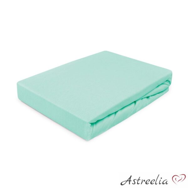 Sheet with elastic band, colour: Marine 039 - 100% cotton