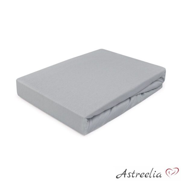 Sheet with elastic band, colour: Grey 024 - 100% cotton