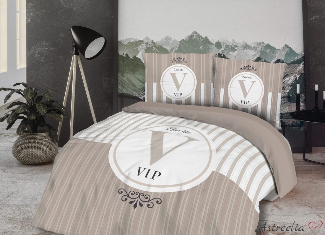 The bed linen set VIP is made from 100% premium quality cotton.