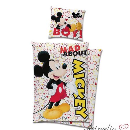 Puuvillane laste voodipesukomplekt 140x200 cm. - Mickey Mouse _Mad about mickey