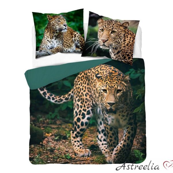Puuvillane voodipesukomplekt - Holland Nature 3926_A, Leopard