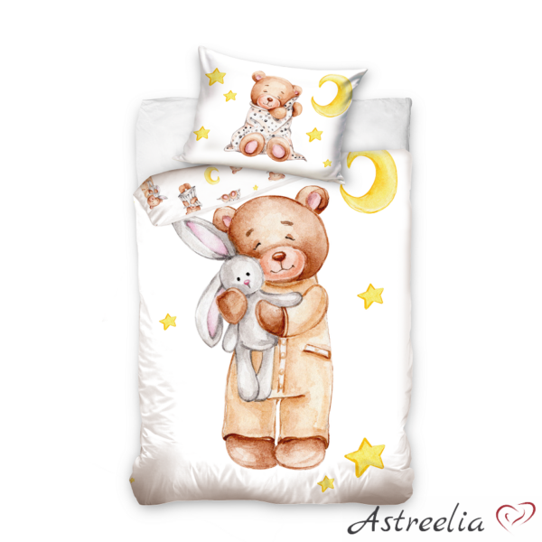 Children's bedding set "Bear and Bunny Hug"