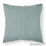 Satin Stripe Pillowcase, Mint Color, 100% Cotton, Size: 70x80 cm