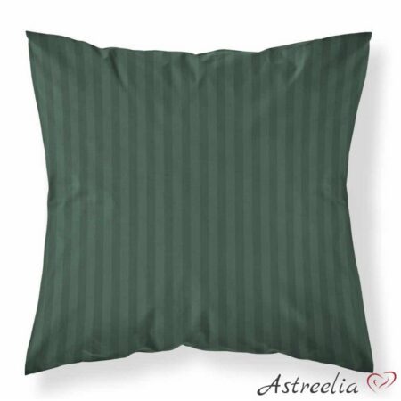 100% puuvillane oliivivärvi triibuline satiinpadjapüür suurusega 70x80 cm