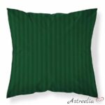 Dark green satin pillowcases made of 100% cotton, measuring 70x80 cm.