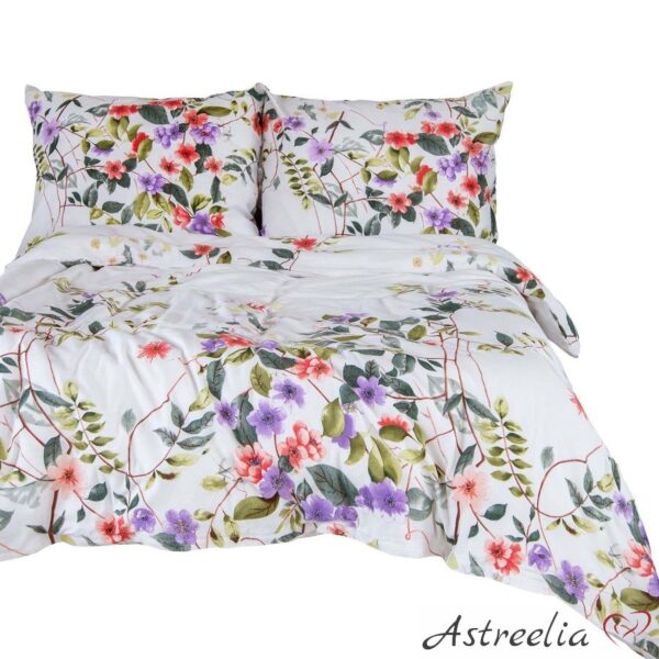 Satiin voodipesukomplekt Floral Dreams