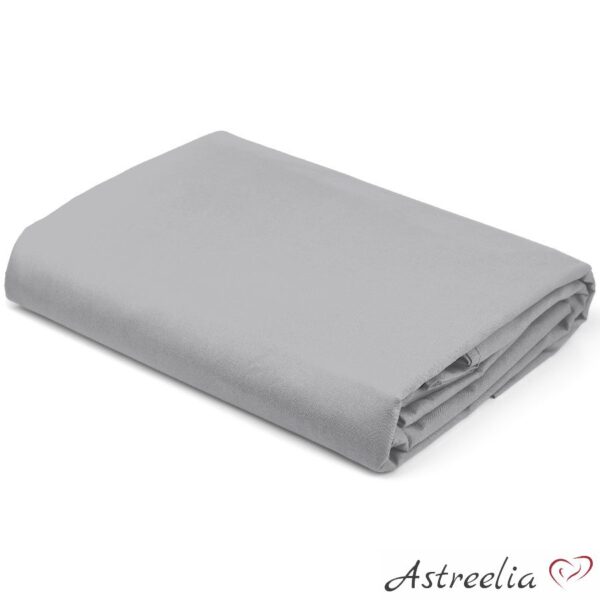 Light Grey colour satin fitted sheet