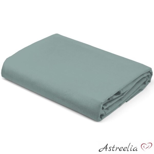 Mint colour satin fitted sheet