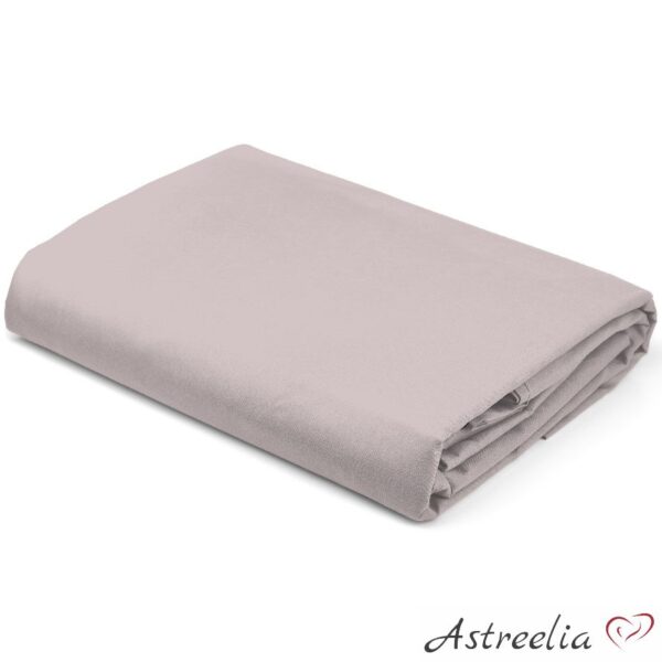 Powder pink colour satin fitted sheet