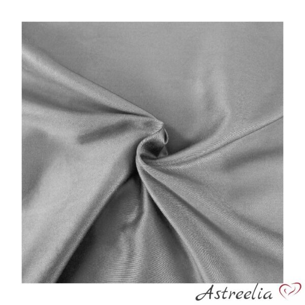 Grey 100% cotton/sateen sheet, size 200x220 cm