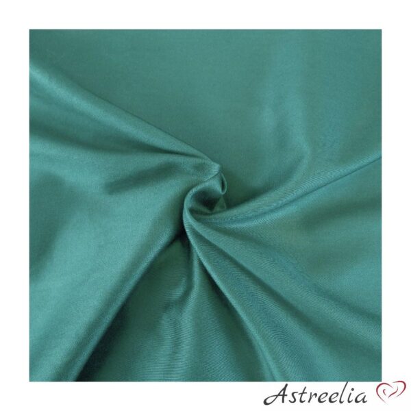 Dark turquoise cotton/satin sheet, size 200x220 cm.