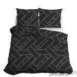 "Geometric elegance 2" satin bedding set, with a geometric pattern.