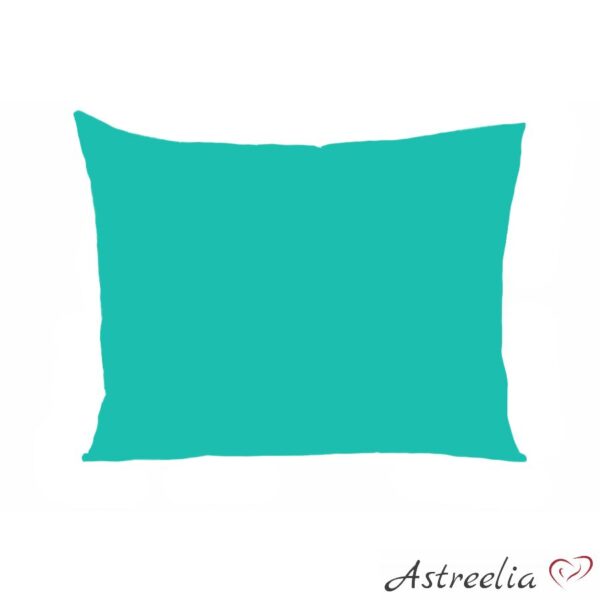 Turquoise 50x60/70 cm pillowcase made of 100% cotton "Astreelia".