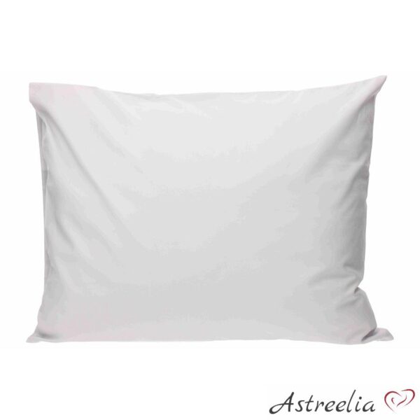 Light grey 50x60/70 cm pillowcase made of 100% cotton "Astreelia".