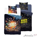 Детское постельное белье "Crazy Universe", светящееся в темноте, размер 140x200 см, 100% хлопок