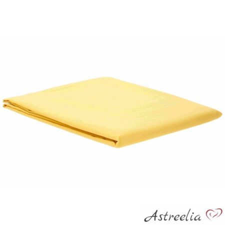 Kollane voodilina ilma kummita, 100% puuvill