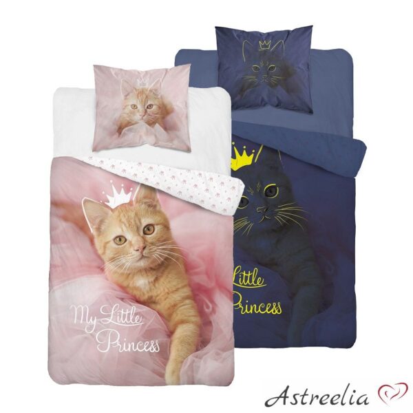 Children's bedding set "My Little Princess," glows in the dark, 140x200 cm, 100% cotton.