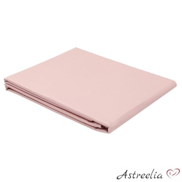 Antique pink satin sheet, 240x260 cm