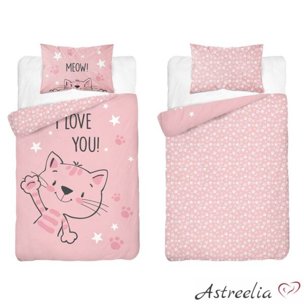 "I Love You" 100% cotton bedding set, size 100x135 cm, Mayamoo, Astreelia