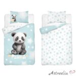 "Baby Panda 2" 100% cotton bedding set, size 100x135 cm, Mayamoo, Astreelia