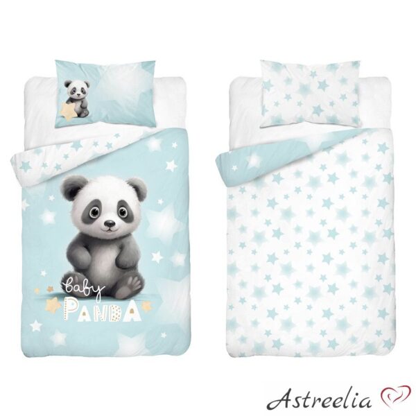 "Baby Panda 2" 100% puuvillast laste voodipesukomplekt, suurus 100x135 cm, Mayamoo, Astreelia.