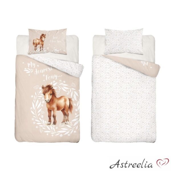 "My dearest Pony" 100% cotton bedding set, size 100x135 cm, Mayamoo, Astreelia