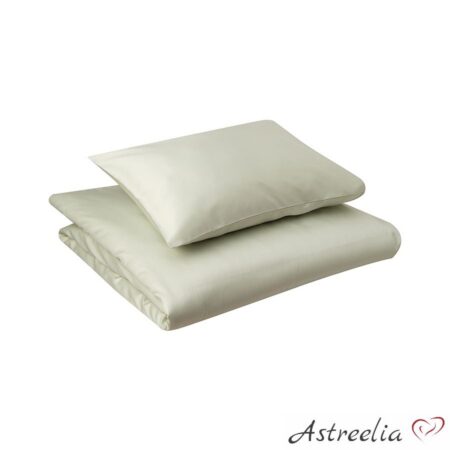100% cotton satin duvet cover, Color: Mint green, Astreelia