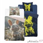 Duvet cover set 140x200 cm. - Bunny’s Dreamland