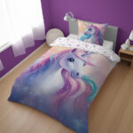 Bedding set 140×200 cm. - Magical Unicorn Night - Image 2