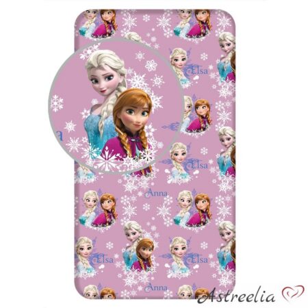 kummiga voodilina lastele 90x200 cm Frozen Duo sisters