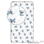 kummiga voodilina lastele 90x200 cm Lilo and Stitch Ohana white