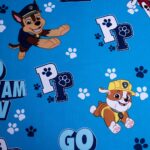 Cotton Fitted Sheet 90×200 cm. Paw Patrol - Go Team Paw - Image 3