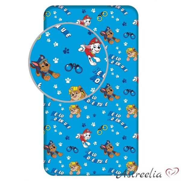 Kummiga voodilina lastele 90x200 cm Paw Patrol - Hello Adventure