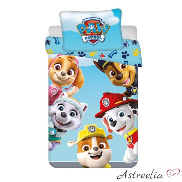 Puuvillane laste voodipesukomplekt Paw Patrol "Hero Pups" 100x135 cm + 40x60 cm