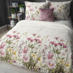 Cotton Satin bedding 220x200 cm. - Wildflowers A - Image 3