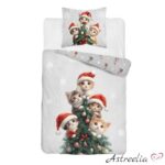 Snowflake Kitties voodipesukomplekt