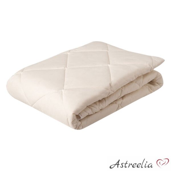 Детское хлопковое одеяло 110×140 см кремового цвета из 100% хлопка