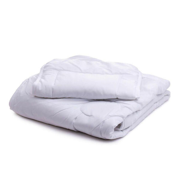 White baby blanket and pillow set, blanket 100×135 cm and pillow 40×60 cm