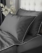 Mako-satiinist voodipesukomplekt 160x200 cm. - Hall - Image 4