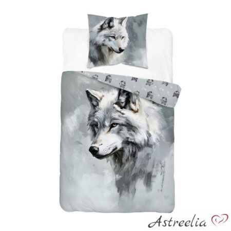 Bedding set 140×200 cm. "Wolf", 100% cotton, Holland Young Collection