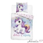 Комплект постельного белья "Believe In Unicorn" 140x200 см, 100% хлопок, Holland Young Collection