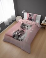 Puuvillane voodipesukomplekt 140x200 cm. - Hello Love - Image 2