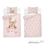 Mayamoo laste voodipesukomplekt 100x135 cm, 100% puuvill, Teddy Bear