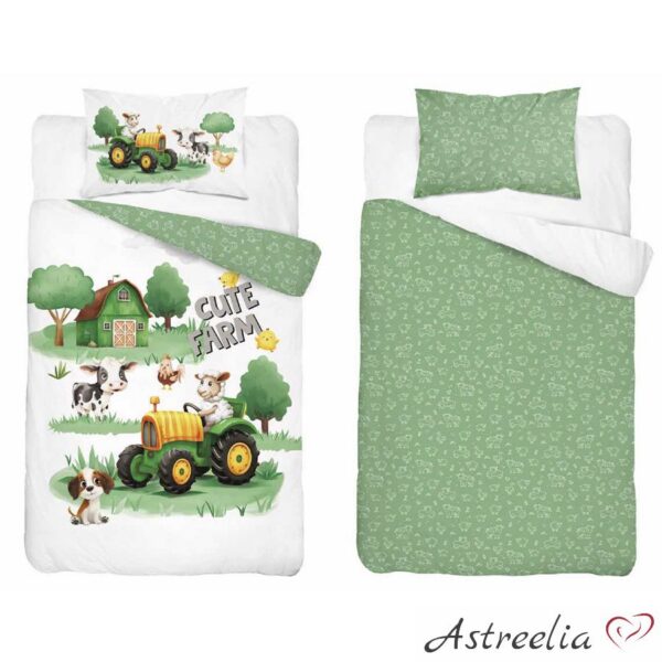 Mayamoo children’s bedding set 100x135 cm, 100% cotton, Cute Farm / B
