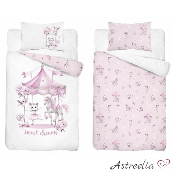Mayamoo children’s bedding set 100x135 cm, 100% cotton, The charming acrobat / B