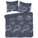 Синее постельное бельё Velmora Blue из 100% хлопка