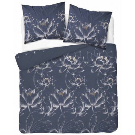 Velmora Blue sinine voodipesukomplekt 100% puuvill